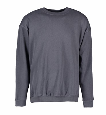 ID klassiek sweatshirt met ronde hals houtskool;