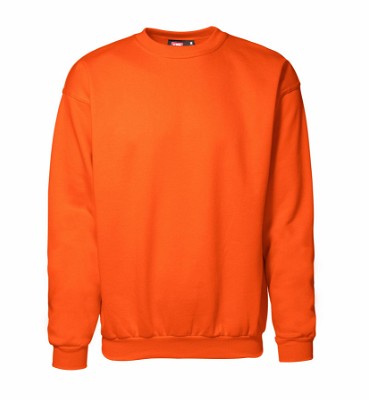 ID klassiek sweatshirt met ronde hals oranje