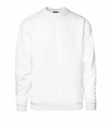 ID klassiek sweatshirt met ronde hals wit