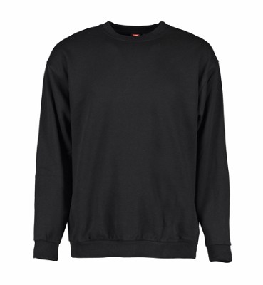 ID klassiek sweatshirt met ronde hals zwart