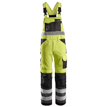 Snickers high-vis klasse 2 bib & brace 0113
