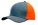 Heavy brushed tweekleurige cap houtskool/oranje