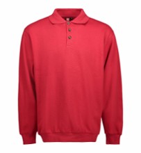 ID klassiek sweatshirt met polokraag 0601