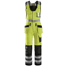 Snickers high-vis klasse 2 bodybroek 0213