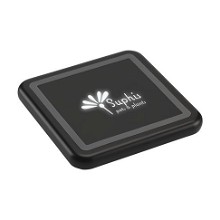 Draadloze oplader vierkant met oplichtend logo