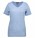 ID interlock dames T-shirt met V-hals lichtblauw