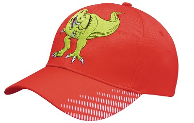 Ademende polyester twill cap met flitsafdruk