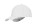 Ademende polyester twill cap met flitsafdruk wit/zwart