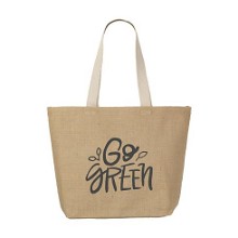 Jute shopper elegance | 48 x 35 x 15 cm