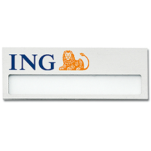 Aluminium naambadge 70 x 25