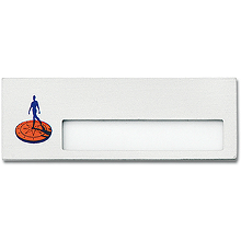 Naambadge aluminium  70 x 25