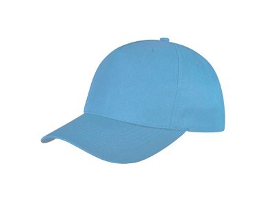 Ademende polyester twill cap lichtblauw