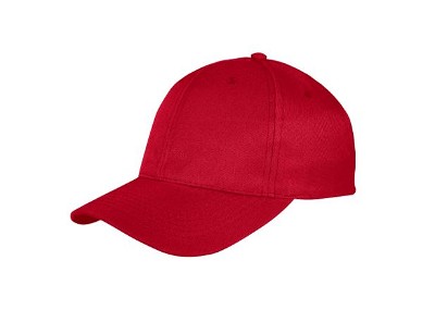 Ademende polyester twill cap rood