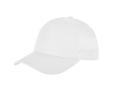 Ademende polyester twill cap wit