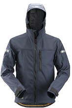 Snickers AllroundWork softshell jack met capuchon 1229