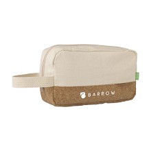 Eco Cosmetic bag toilettas | Kurk | Waterdicht PEVA | 24 x 14 x 8 cm