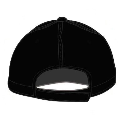 Brushed baseball cap met mesh zijkanten