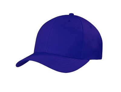 Ademende polyester twill baseball cap koningsblauw