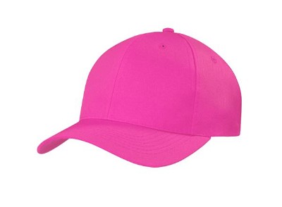 Ademende polyester twill baseball cap roze