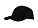 Brushed baseball cap met mesh zijkanten zwart