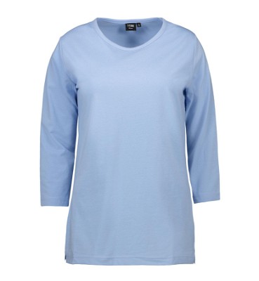 ID PRO Wear dames T-shirt met 3/4 mouwen lichtblauw