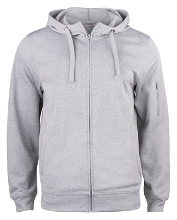 Basic sport hoodie met rits