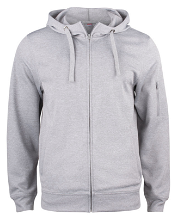 Basic sport hoodie met rits 