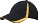 Heavy brushed cap met inzetstukken navy/goud