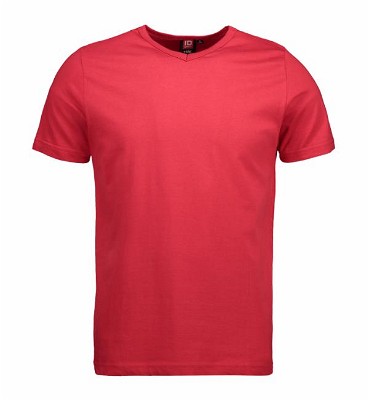 ID T-Time T-shirt met V-hals rood