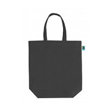 Canvas tas fair trade + GOTS Zwart | 300 grams | 42 x 40 + 12 cm