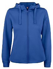 Basic dames sport hoodie met rits