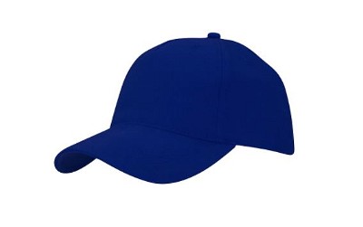 Classic brushed cotton baseball cap koningsblauw