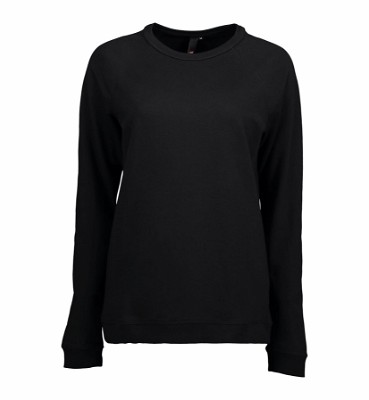 ID CORE dames sweatshirt met ronde hals blauw-melange