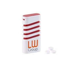 Spring pepermunt dispenser met 5 gram pepermunt