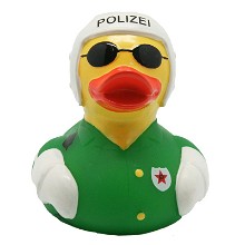 Motor politie eend