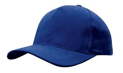 Heavy brushed baseball cap koningsblauw