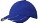 Heavy brushed cap met gelamineerde klep koningsblauw/wit