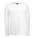 ID interlock T-shirt met lange mouwen wit