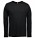 ID interlock T-shirt met lange mouwen zwart
