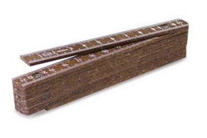 Houten vouwmeter | 50% gerecycled hout | 90 graden klik | 1 meter