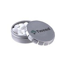 Micro mini click clack bakje met 5 gram pepermunt