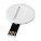 krediet kaart usb stick rond wit