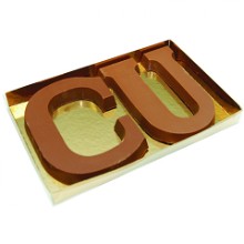 2 Chocoladeletters in geschenkdoos 270 gram | UTZ gecertificeerd