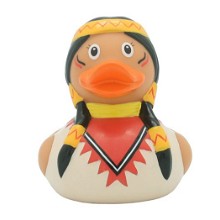 Indiaan vrouw badeend