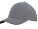 Premium American twill baseball cap grijs/zwart