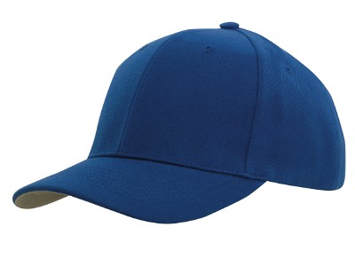 Premium American twill baseball cap koningsblauw/grijs
