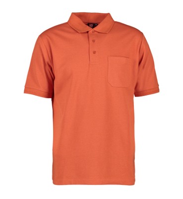 ID PRO Wear poloshirt met borstzak koraal