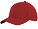 Premium American twill baseball cap rood/zwart