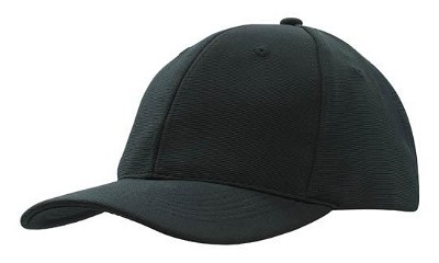 Ottoman twill baseball cap zwart
