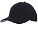 Premium American twill baseball cap zwart/grijs